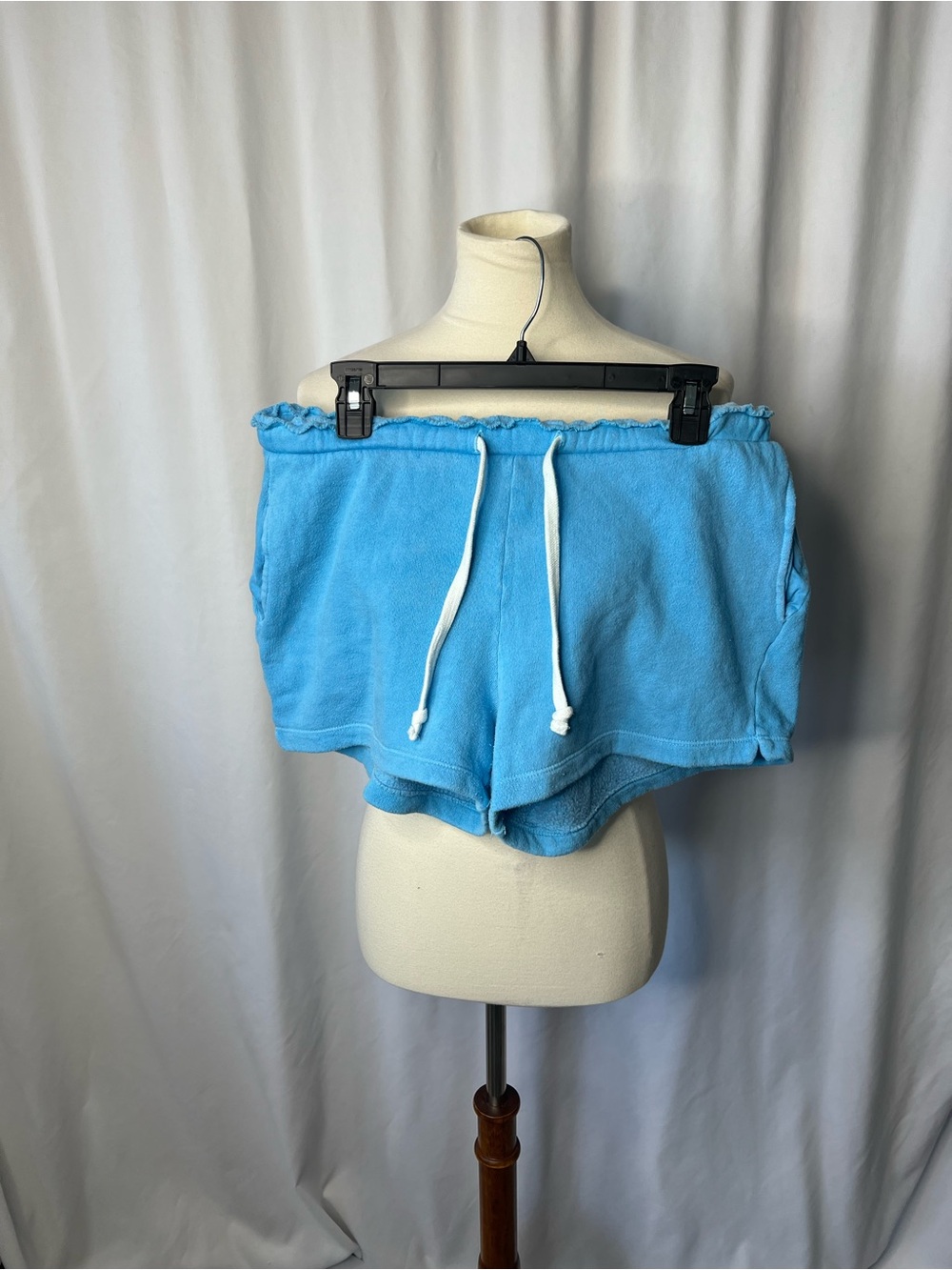 Project Social T Blue Lounge Shorts Medium Drawstring Cozy Casual